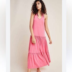 Anthropologie Sundry Tiered Sleeveless Ruffle Maxi Dress - Size 2 Medium